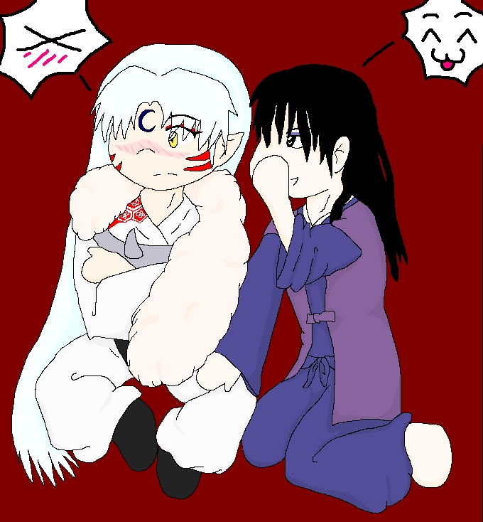 Sesshy & Naraku chibi love! (art trade with Anime_ by Yaoi_Rox_Me_Sox