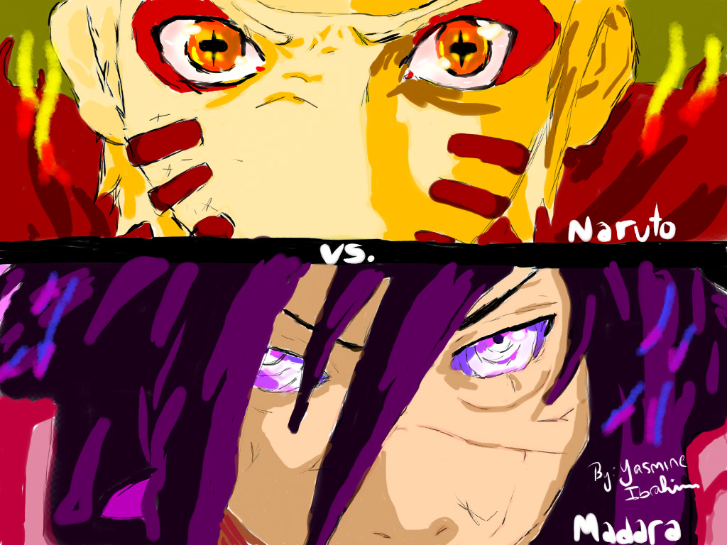 Naruto vs Madara by YasmineAnimeArtist
