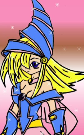 Dark Magician Girl (colored) by YellowPill