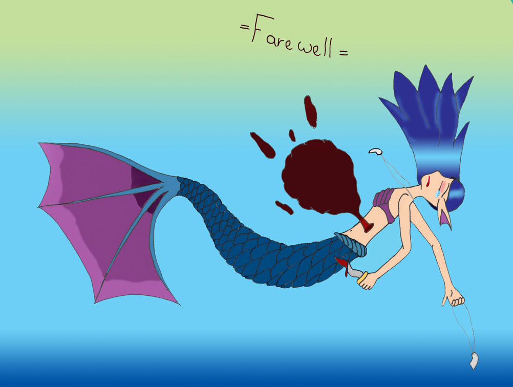 :( Farewell; mermaid-suicide :( by Yeslen-Muurlas