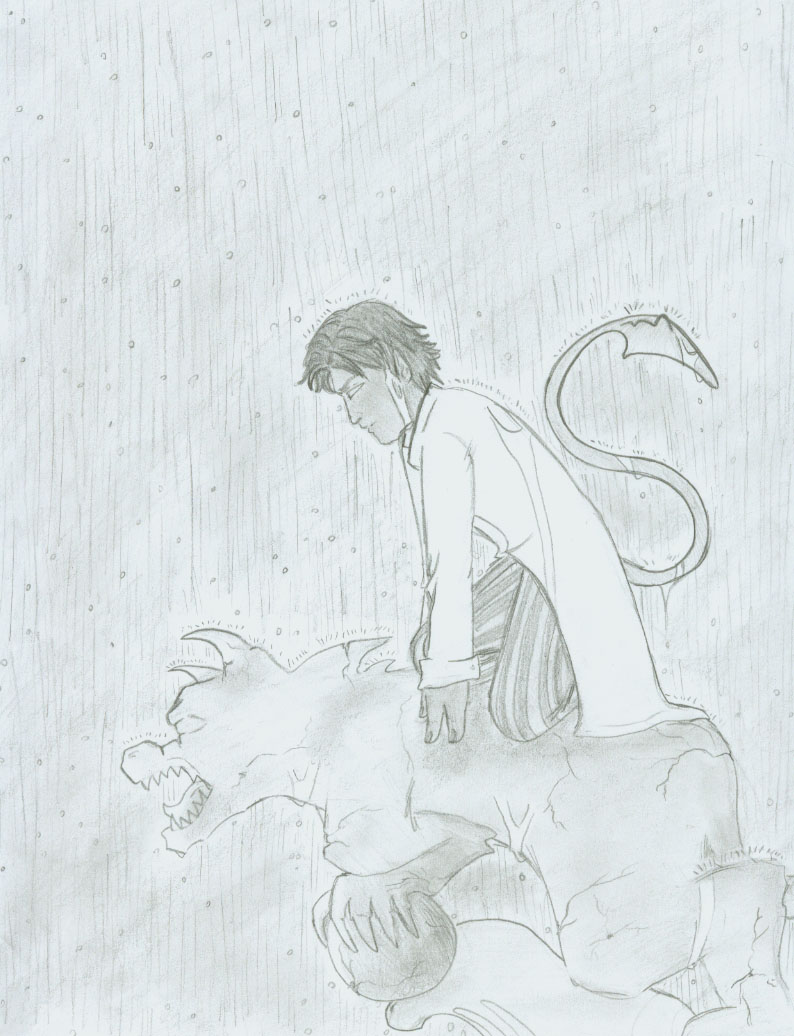 Kurt in the rain by Yin-Yang15
