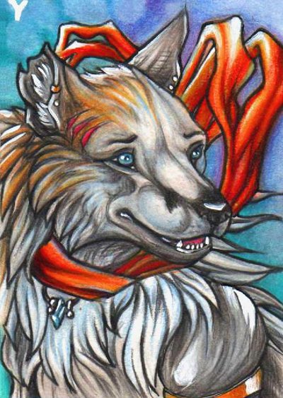 Graufuchs ACEO Commission by YlangYlang