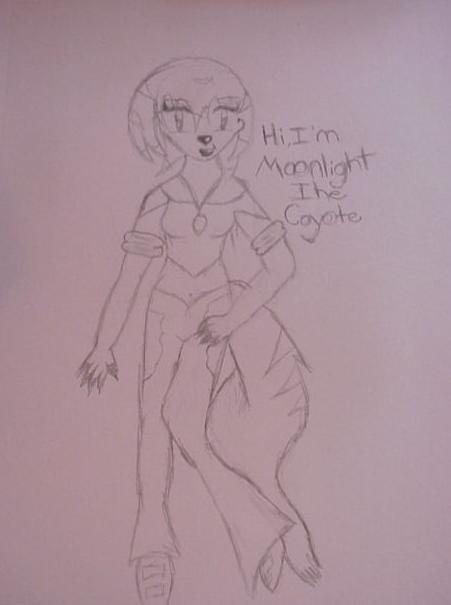 Moonlight the Coyote *Request* by YokosGurl