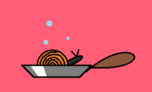 Bob The Snail In A Frying Pan by Yoshi4EverAfter