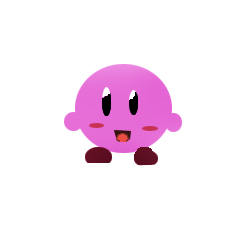 a kirby i made from scatch by YoshiMaster