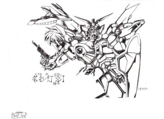 Wing Zero and Hiro by YoshimetsuX