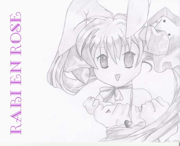Rabi En Rose Sketch by Youkai_Yukki_Akuma
