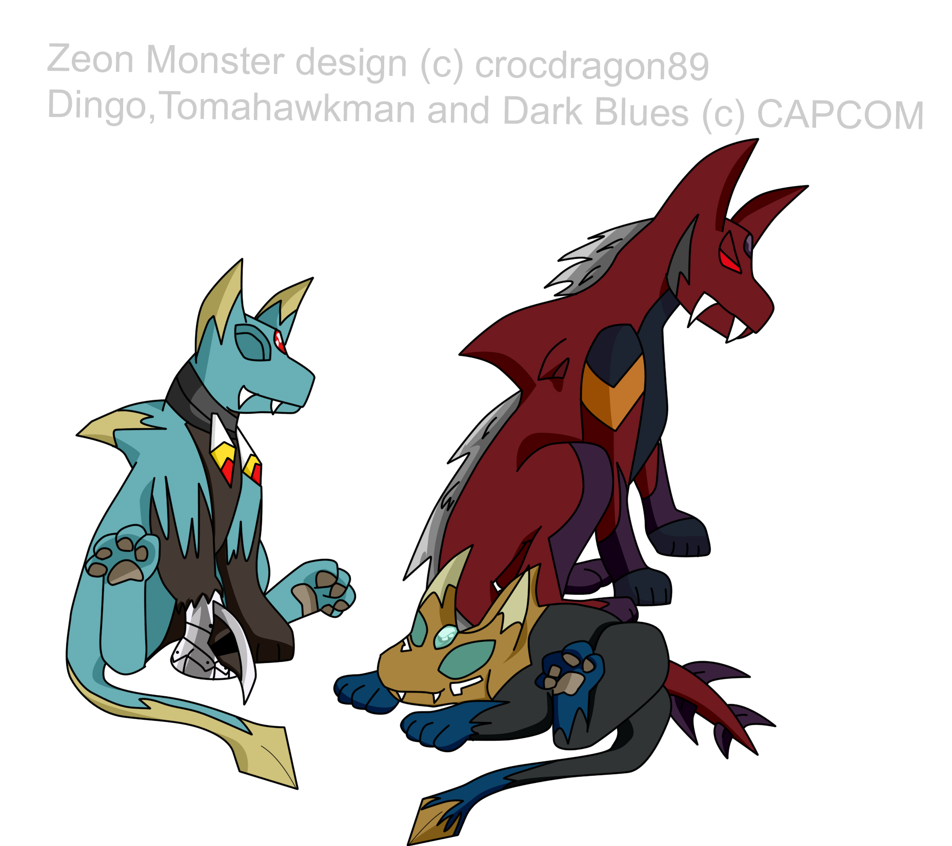 Zeons!(Zeons are (c)crocdragon89) by Youkai_exe807