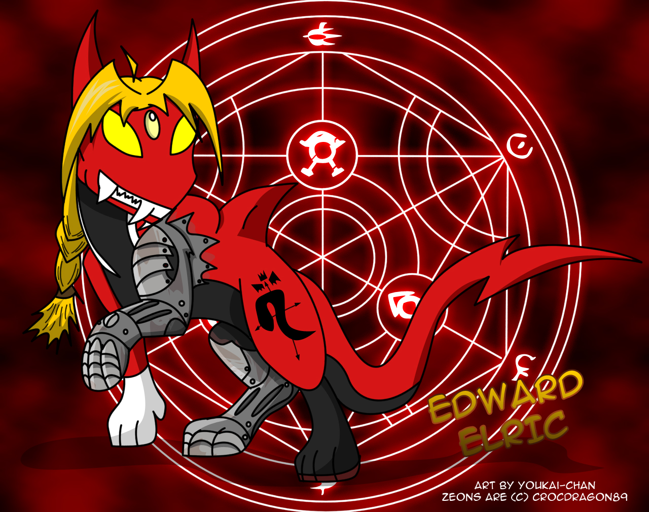 Edward Elric-Zeon Monsterized! by Youkai_exe807