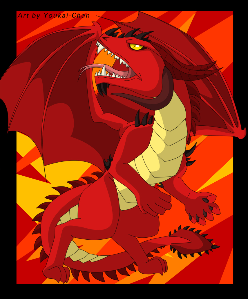Big Red Dragon by Youkai_exe807