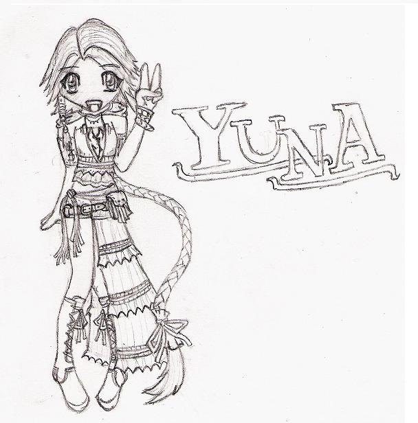 Chibi Yuna by YuffieTheSwift