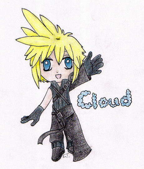 Chibi Cloud *Request for Clouds_gurl* by YuffieTheSwift