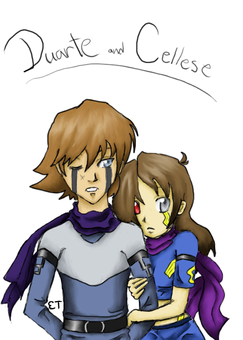 Duarte and Cellese *ArtTrade with TsuNekoChan* by YuffieTheSwift