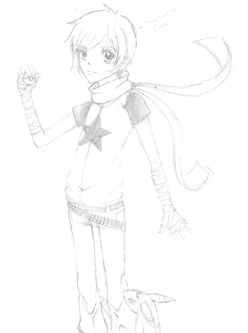 Elrick (Erich's Pokemon Character)SKETCH by YuffieTheSwift