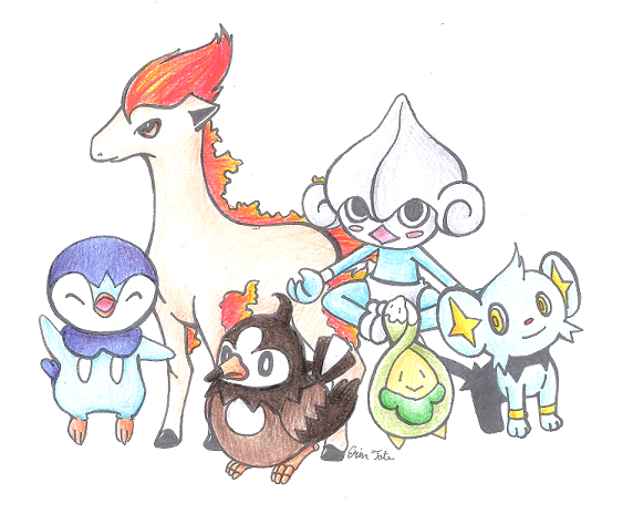 My Original Pokemon Team by YuffieTheSwift