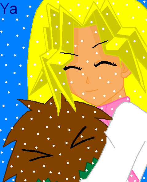 Me and Kuriboh in snow!! by YugiAngel24