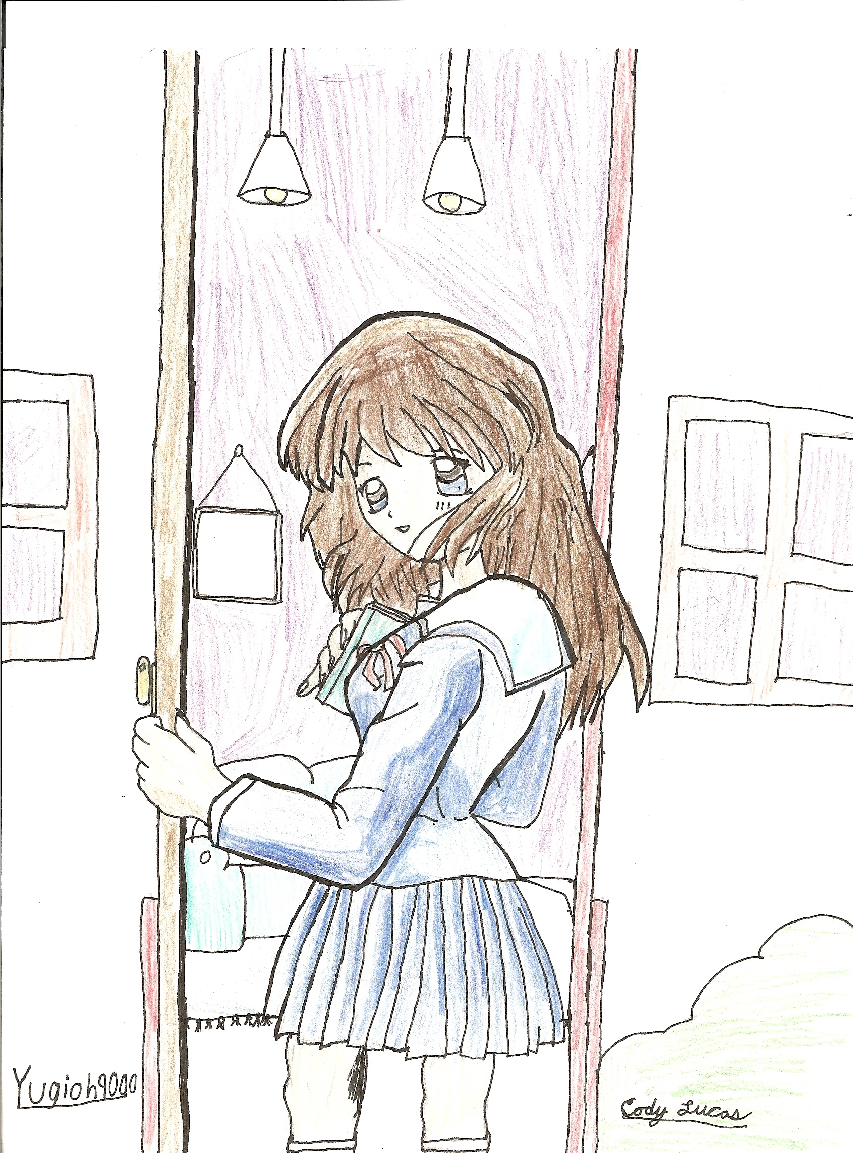 Random anime schoolgirl by Yugioh9000