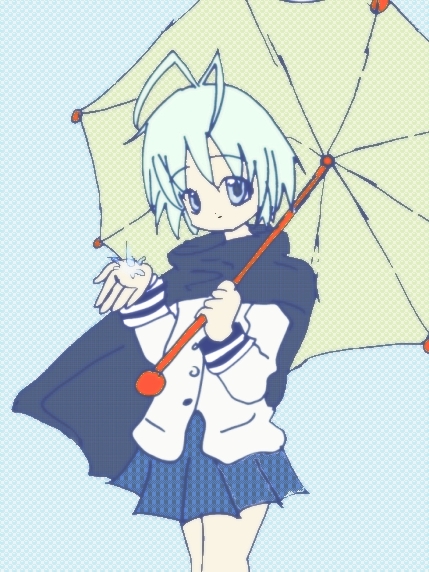 girl in rain by YukiMitsuki