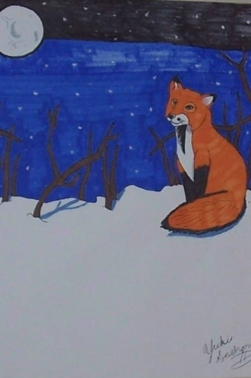 snow fox by Yuki_Saehara
