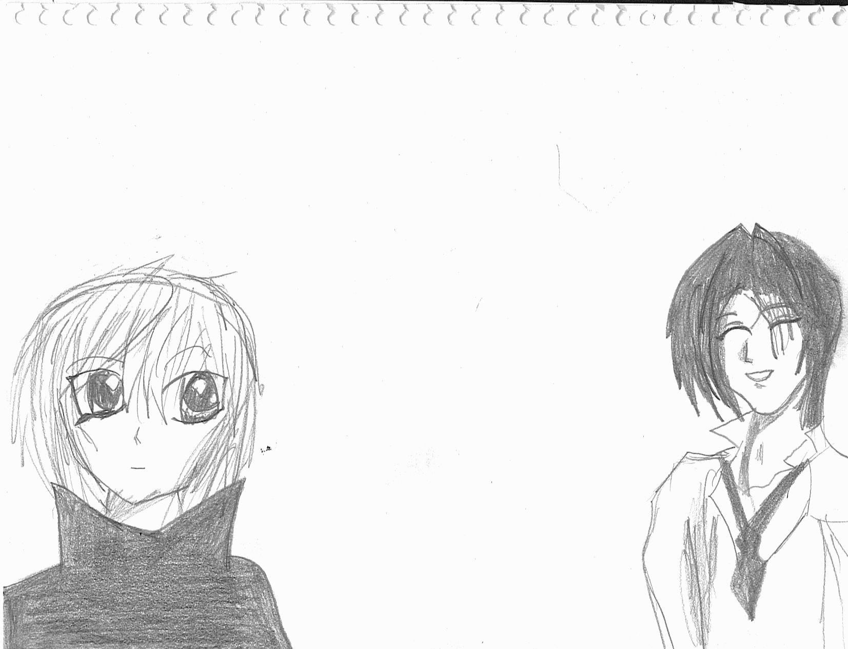 Aww~Tsuzuki&Hisoka Headshots(in Pencil) by YukinaObbsessionist