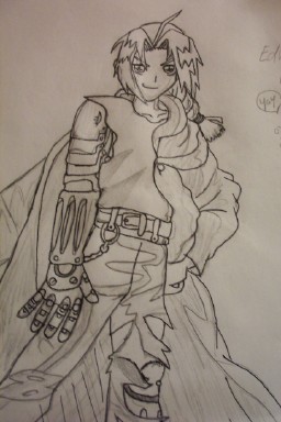 Edward Elric from Fullmetal Alchemist first attemp by Yume_innocent_child