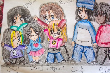 me and my chibi group XD!! by Yume_innocent_child