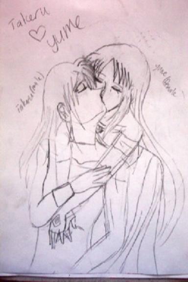 Takeru and Yume kissing by Yume_innocent_child