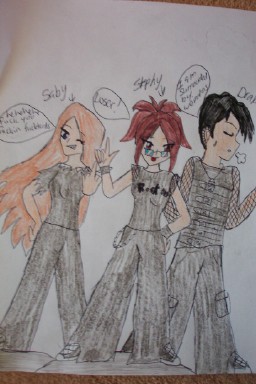 gang in black (3) doing something funneh! by Yume_innocent_child