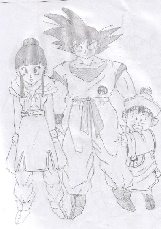 DBZ Goku's Family by YunaLuvsRedDwarf