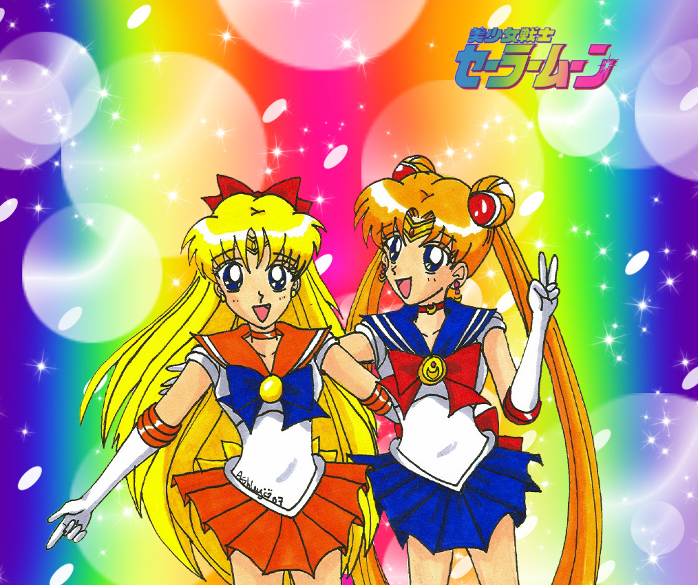 Sailor Moon and Sailor Venus by YuniNaoki