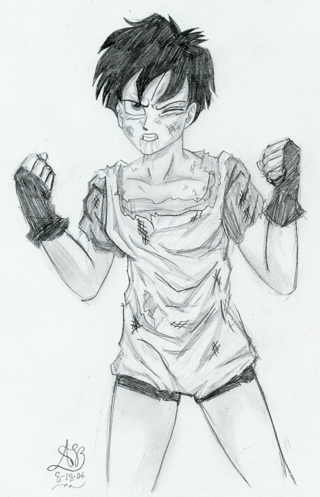 Videl All Beat Up by YuriLuvHer