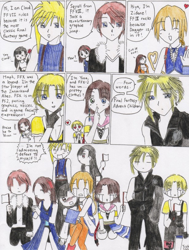 Final Fantasy funny comic by Yushi