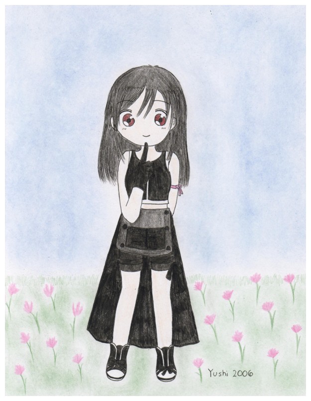 Chibi Tifa (fully colored ^^) by Yushi