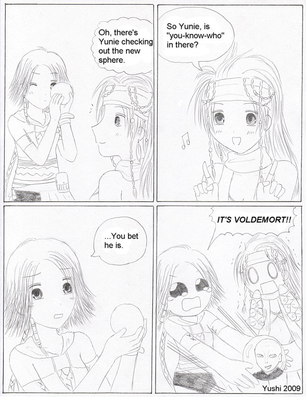 FFX-2 comic: "You-know-who" by Yushi