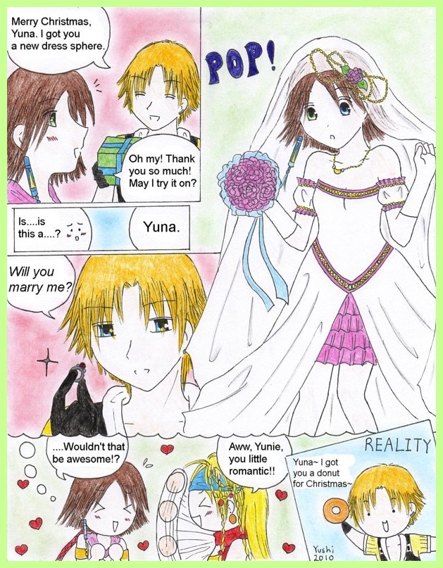 FFX comic: Christmas wish by Yushi