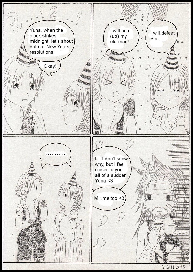 FFX: New Years double resolution by Yushi