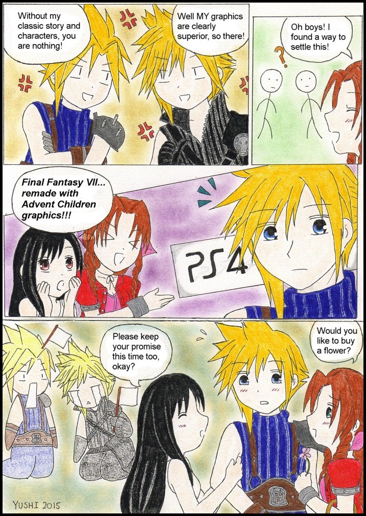 FF7 remake!? (Final Fantasy funny comic pt 3) by Yushi