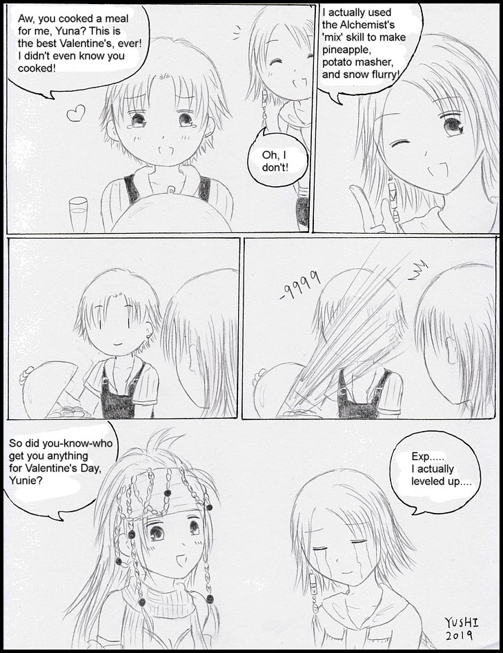 FFX-2 - vday meal surprise by Yushi