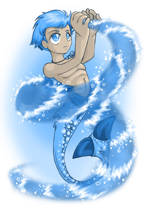 Anime Boy With Water Element Power by TheArtistForFun on DeviantArt