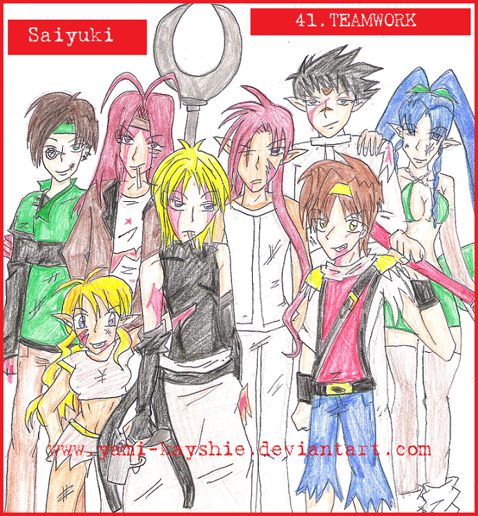 Saiyuki: Teamwork by yamikayshie