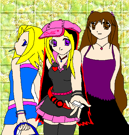 Clarity, Etsuko and Astelle (Group Pic) by yamiserenity