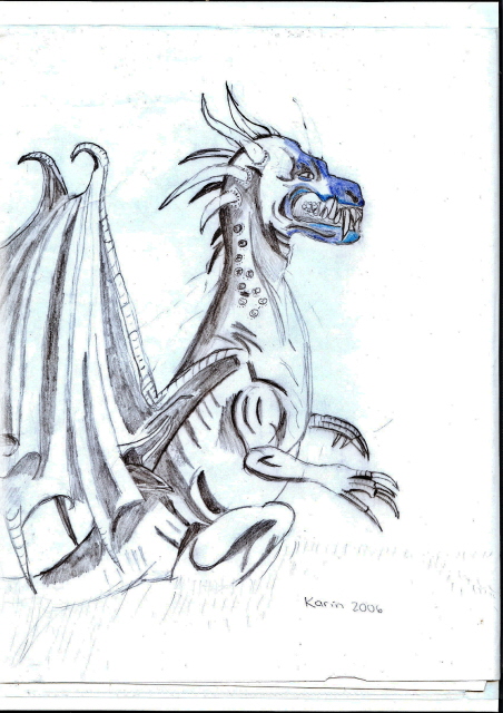 unfinished dragon for elias by ybecool