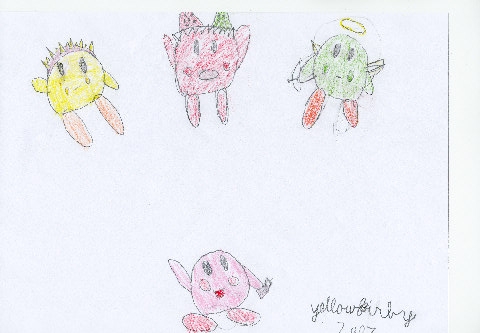 Kirbys by yellowkirby