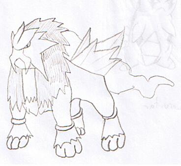 Entei's anger by yugiultimate2004