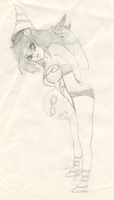Dark Magician Girl in Swim Suit(Contest entry for mini tuxedo) by yugiultimate2004