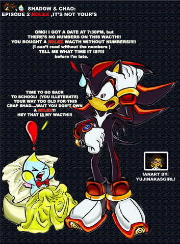 another shadow and chao pic! by yujinakasgirl