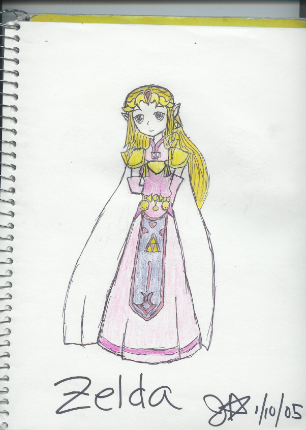 my first zelda (in color) by yura-san