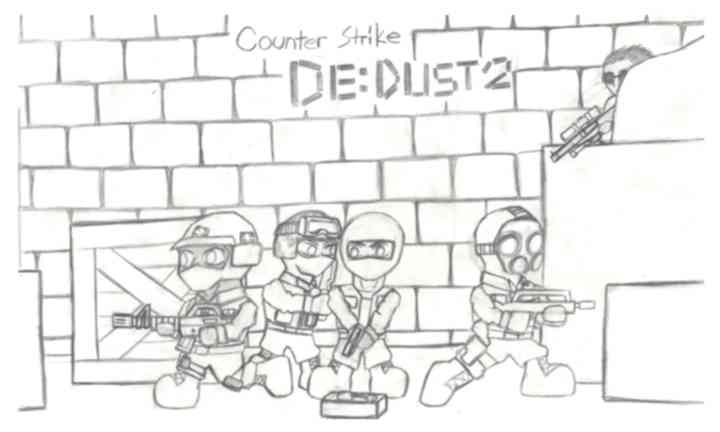 Counter Strike chibi DE: Dust2 by ZEN