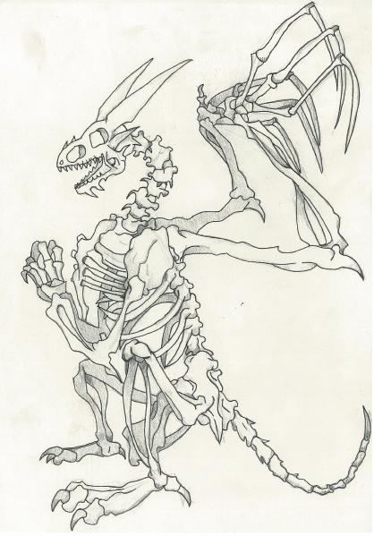 bone dragon by Zaara