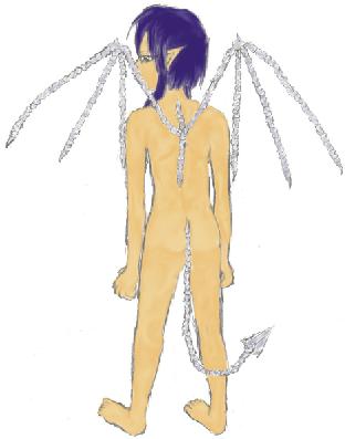 Boned winged Girl by ZaharaChan